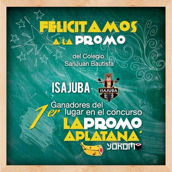 promocomdo's tweet photo. by @yokomosushi Felicidades a la promo @isajuba14 ganadores de RD$ 50,000 pesos en el concurso #lapromoAplatana!! http://t.co/01VxoeVtc7