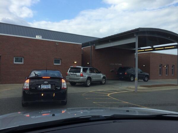 rtphokie's tweet image. I like living in an area where traffic jams happen at the library #NCProblems