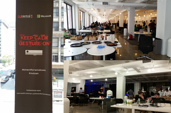 OwaisNM's tweet image. 24 hrs of @KinectWindows hacking - mapping buildings, robotic hands, body reconstruction #KinectForWindows #NUICen