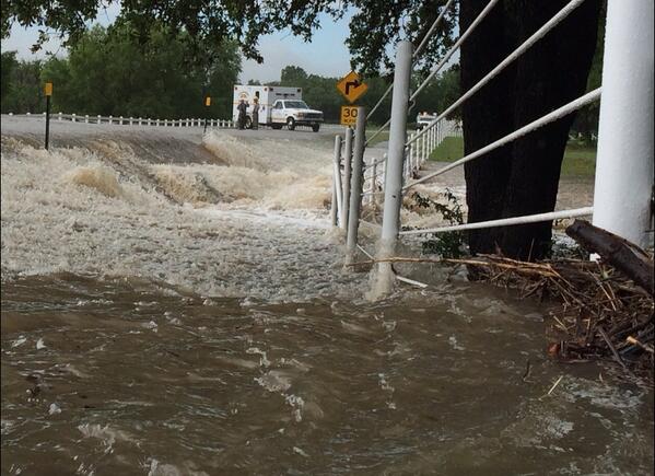 Floods destroy at least seven homes Sunday in Hood County. County Judge Darrell Cockerham signs disaster declaration.