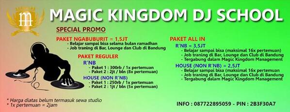 MagicKingdom_EO's tweet photo. @riffkywu12 Info buat temen2 yang pengen belajar DJ http://t.co/o7uqOHUaId