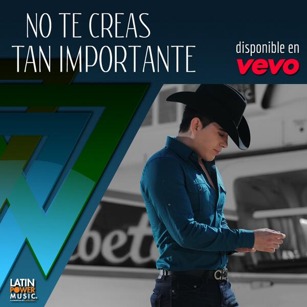 El_Bebeto's tweet photo. Ya puedes ver el vídeo de mi nuevo sencillo #NoTeCreasTanImportante en #Youtube #VEVO!! RT RT! http://t.co/ytvF94IQkn http://t.co/CpTrcYkEPy