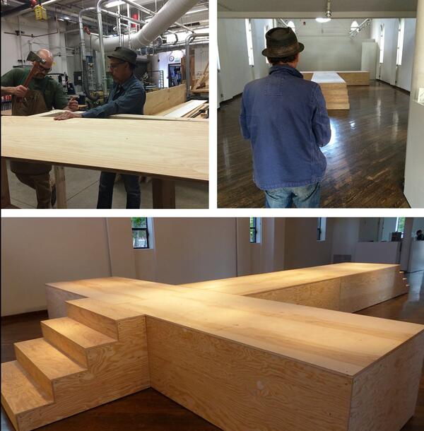 ArtPlnt's tweet photo. #ElevationDenver an installation by @ArtPlnt resident #TonyLabat up through June 28 at Emmanuel Gallery in Denver! http://t.co/J7LqgupaXQ