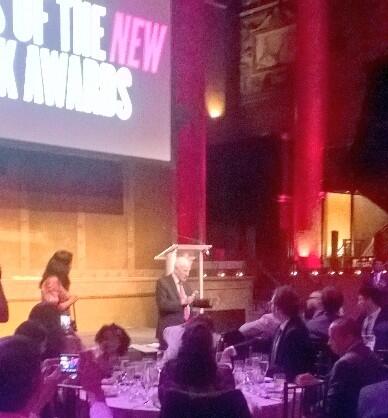 thenyic's tweet photo. Honoree Robert Morgenthau former @ManhattanDA accepts his Lifetime Achievement Award #Builders14 http://t.co/01u589ATcK