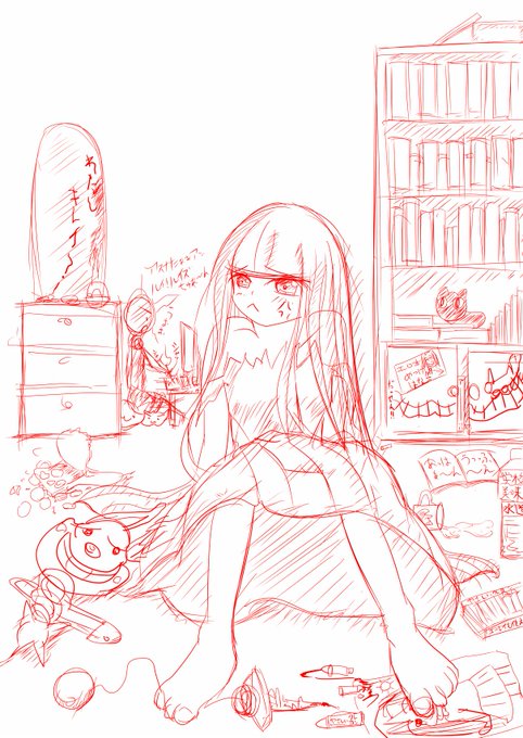 お仕事前のお昼寝前の落書きですふぁぁあああ(-o-) 