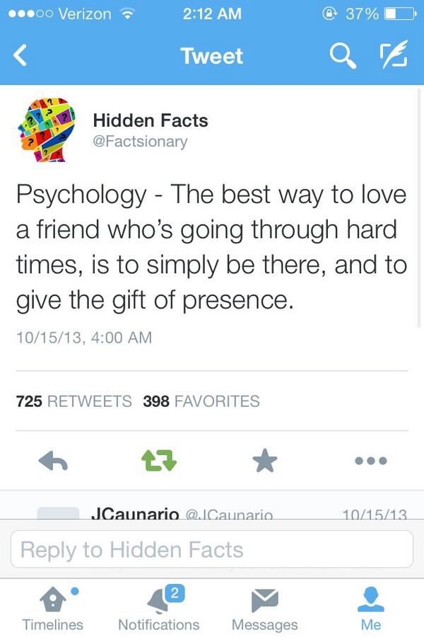 sam_hoover24's tweet photo. True friends know this. Words can mean little to nothing if you are never around. http://t.co/7SvOUjNFe4