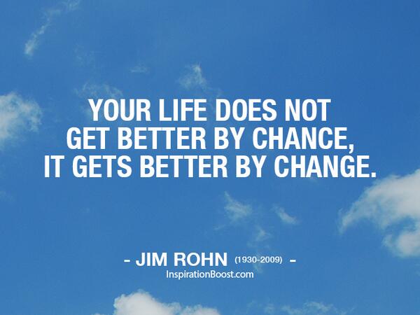 official_ISHC's tweet photo. Your life does not get better by chance, it gets better by change #MotivationalMonday http://t.co/weTmFE006G