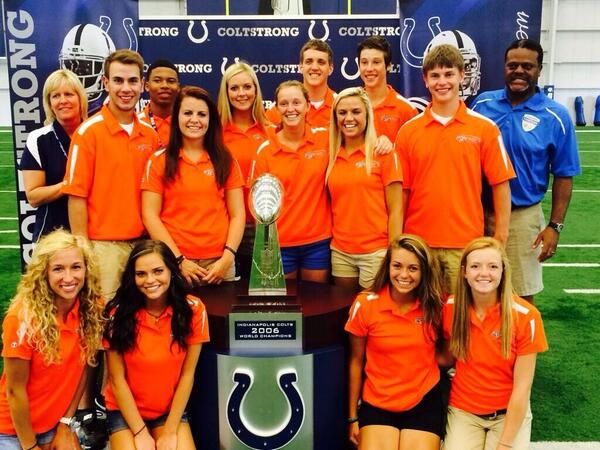 SAC had an awesome @ the Colt's practice facility being with some pretty awesome Special Olympic athletes!