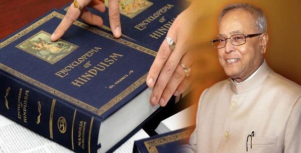 TheHansIndiaWeb's tweet photo. President releases first #Encyclopedia on #Hinduism: http://t.co/b6SK6O40OR @kansal_yash @hindubooks @PranabMukhrjee http://t.co/m3rsYLyv0i