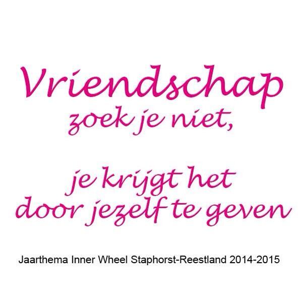InnerWheelSR's tweet image. Ons thema voor het nieuwe bestuursjaar 2014-2015....