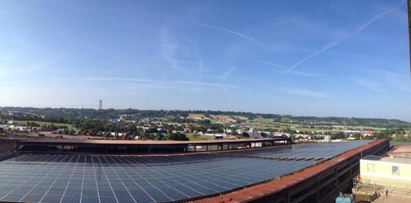 Our gates open in exactly 24 hours. Here's the view over the cow sheds just now...