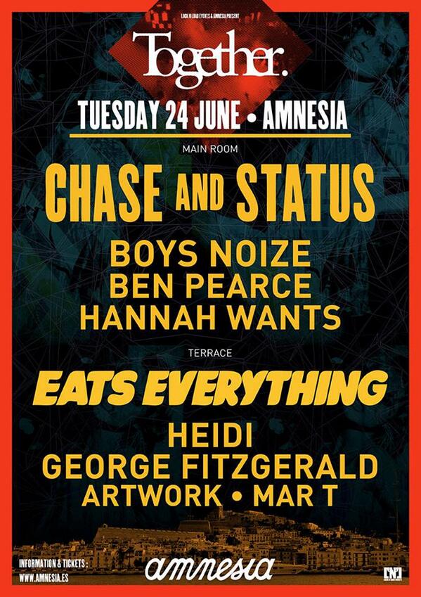 Good morning! Week 3 of Together has arrived with this huge line up!
Special price tickets at amnesia.es