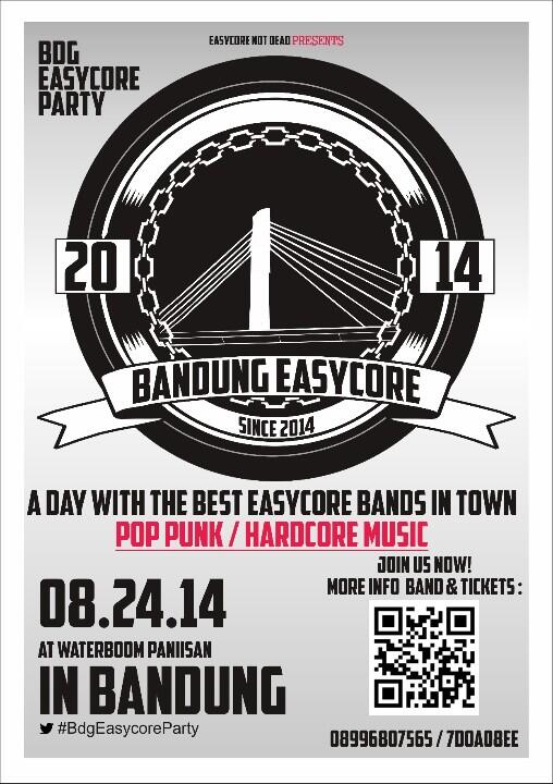 #BdgEasycoreParty At Waterboom Paniisan Bandung.24 Ags 2014.Info Band n Ticket 08996807565 / 7D0A08EE