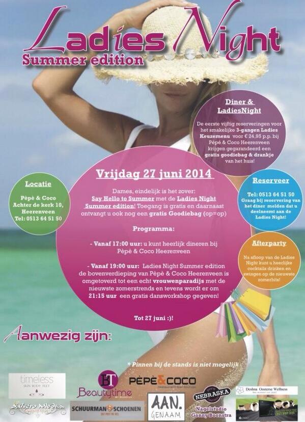 RT Zin in een leuke vrouwenavond? Vrijdag is het zover! 😃🎉 #Heerenveen