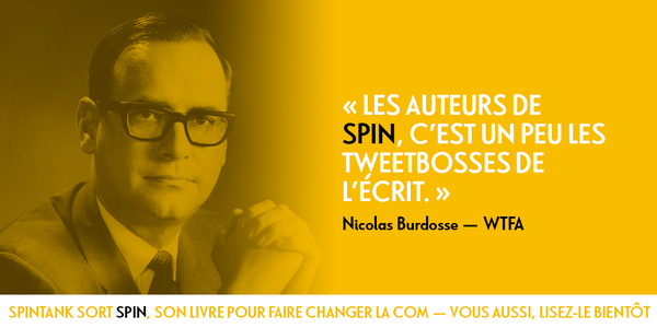 nicolasbordas's tweet photo. ;-) RT @versac: Ce soir, c'est SPIN. Il parait que @nicolasbordas en tremble déjà. #spinbook http://t.co/FJY3DwNVic