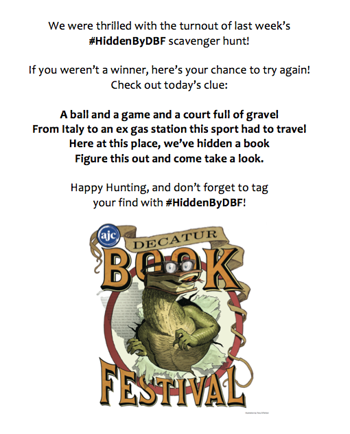 BookzillaDBF's tweet image. #HiddenByDBF scavenger hunt is back! Here's today's clue! @DBookFestival