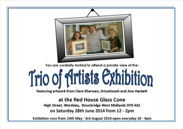 My new exhibition Private View on Sat 28 June all welcome. #art #redhouseglasscone