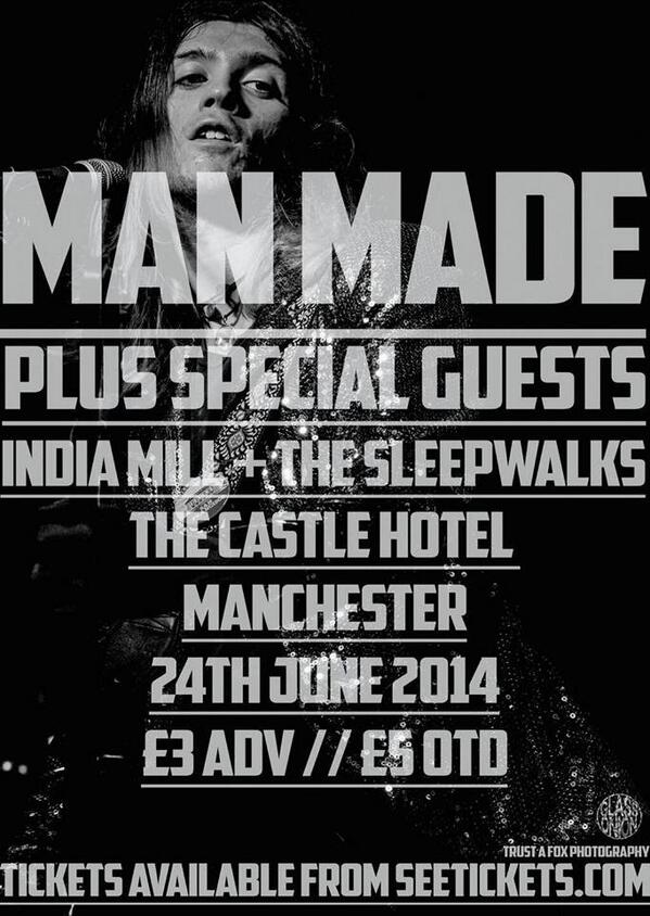 Johnny_Marr's tweet photo. Man Made tonight at The Castle Manchester 10.00pm. http://t.co/HJDIDfdSha