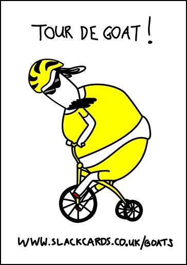 RowlandDuck's tweet photo. Hey chaps, I don't know if you're into #tourdefrance or #goats but you might find this funny :) http://t.co/HGBpANsJZF