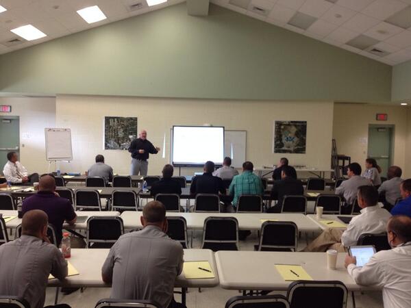 Chief McNeill meeting this morning with the Sheriff and the Chiefs of police of Moore County.
