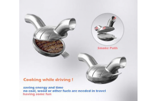 WorldPatentMKTG's tweet image. #BelieveItOrNot: The car exhaust grill was an #invention that never stood a chance. #inventionfail #crazyinventions