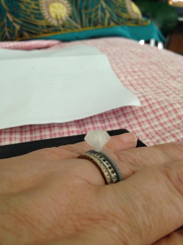 CatherineCtzuzu's tweet image. Thanks Vicky S for the ring designed in coding camp #WildwoodIB #donorschoose #makerbit