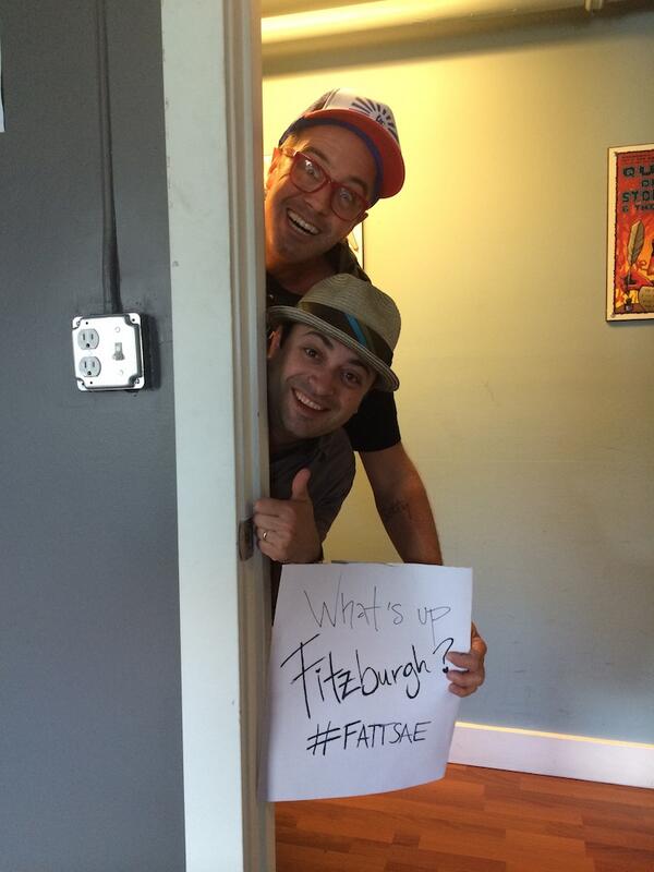 Stage_AE's tweet photo. John and James of @FitzAndTantrums have taken over! Send us questions with #FitzSAE http://t.co/RjbqKT7JME