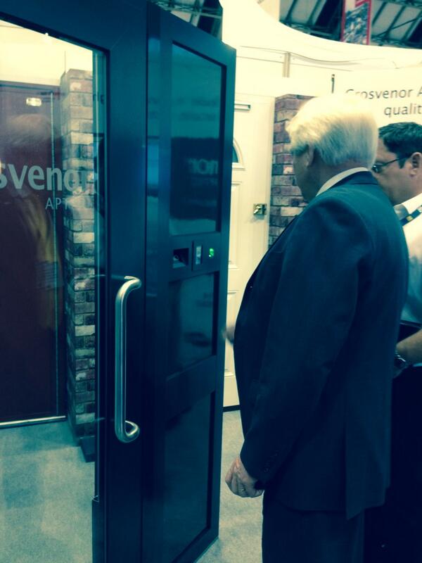 Busy day showcasing our fab new door!