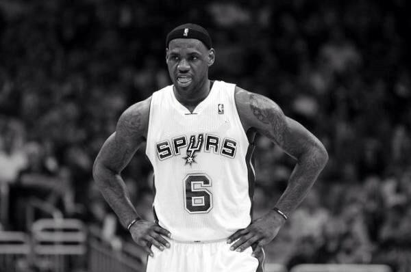 lebron spurs jersey