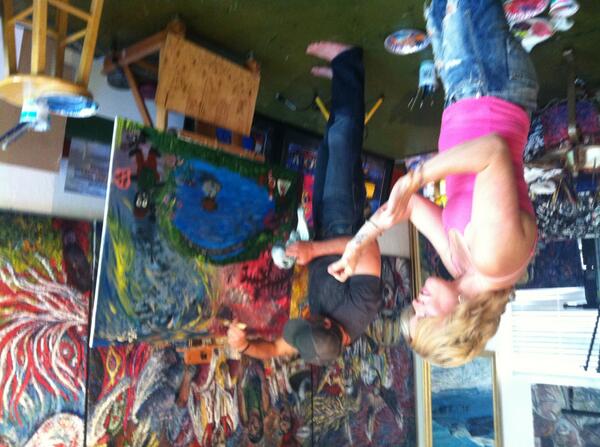 legacyartwork1's tweet photo. Drummaking, Family Legacy paintings - we've been busy! #healingwithart @HighRiverTimes @fawnabews @DeliverGood http://t.co/a2kGJw4TqK
