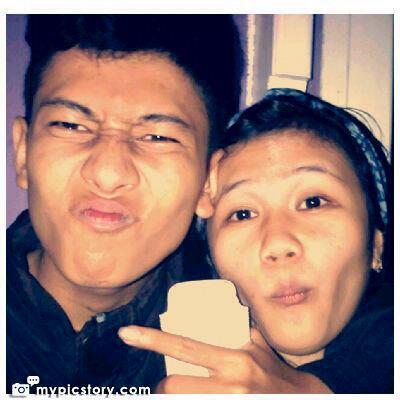 Iloveyouto babi genduuuut:* "<a href="/AdrNovia/">Novia </a>: Iloveyou.... And I miss this moment hun.. Hehe <a href="/ArieAGR/">Arie Anggoro</a> "