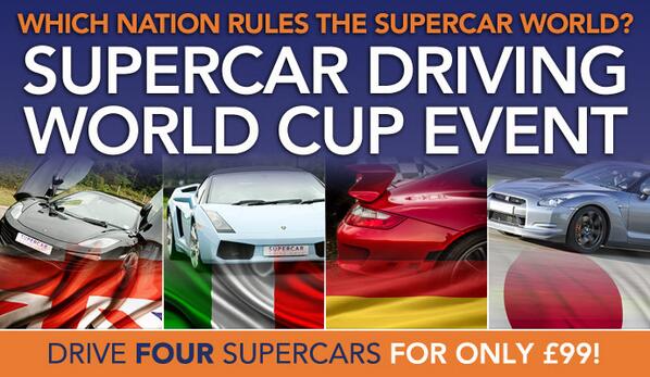 Which nation makes the finest #supercars? Drive and decide in our Supercar World Cup event! bit.ly/SDDWorldCup