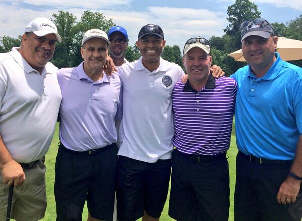 DanScavino's tweet photo. Supporting @MarianoRivera's golf outing @realDonaldTrump National Golf Club #Westchester #Yankees #Torre6 #Rivera42 http://t.co/cSmhh7v9qs