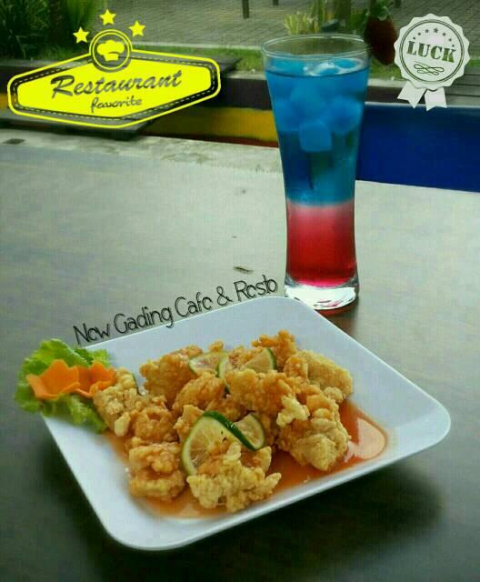 Cumi asam manis &amp; blue ocean ....
Ehmmm yummi ....
#NewCafeGading_Samarinda