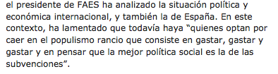 XoseMorais's tweet photo. FAES se lleva 540.000 € en subvenciones. Los necesita para seguir fomentando opinión en contra de las subvenciones: http://t.co/EMdbuSnRxh