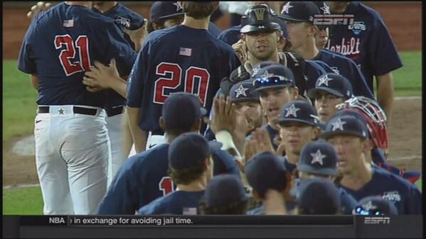 RT if you're watching the Commodores take on Virginia in the CWS! #AnchorDown #CWSFinals