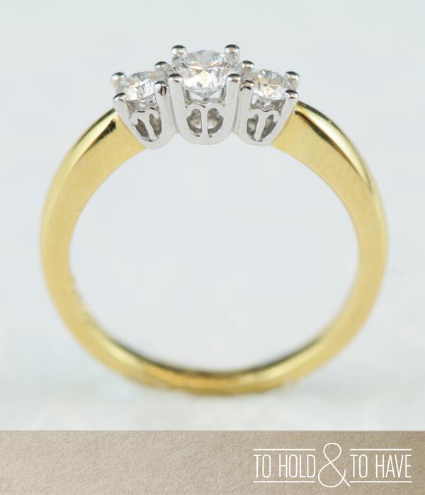 ToHoldToHave's tweet image. 18K Diamond Triology Ring - YES!
