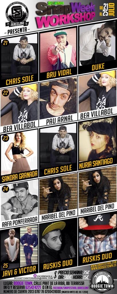 SnapFestival's tweet photo. Del 21 al 25 de Julio de 16 a 19hrs ánimate y ven a bailar http://t.co/6J5Wt7oUXX