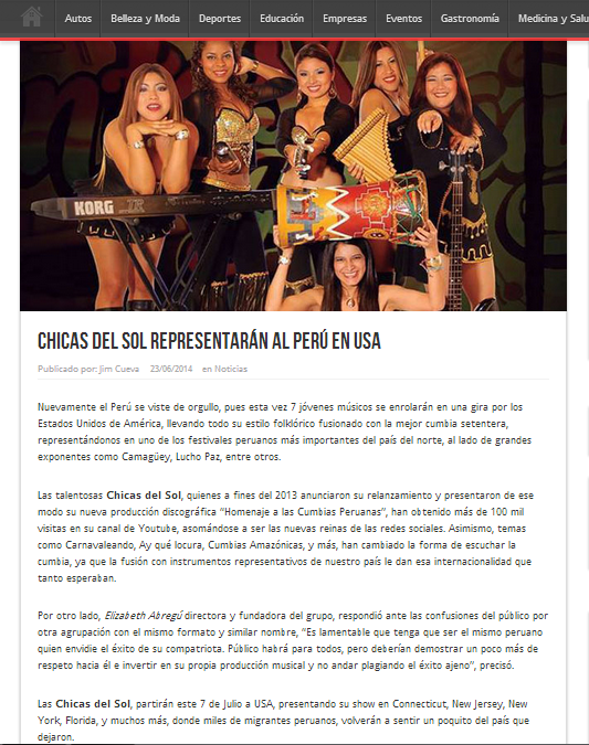 CarybelOficial's tweet photo. O.O Las #CHICASDELSOL se van de gira a #USA, mira la entrevista en: http://t.co/obUQvZQGjB http://t.co/RbSPiNjSU1