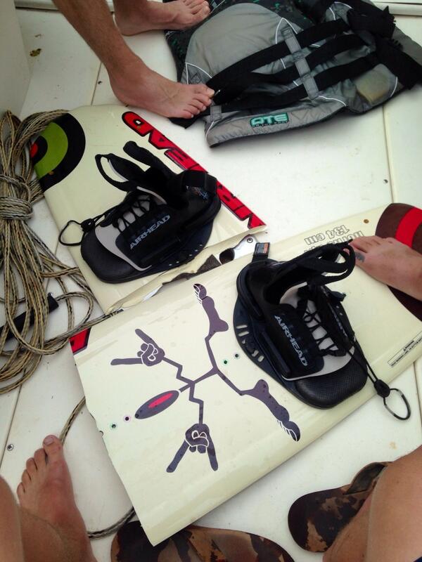 spenderguy's tweet image. Took a little bit of a spill on the wakeboard. #sorryboard