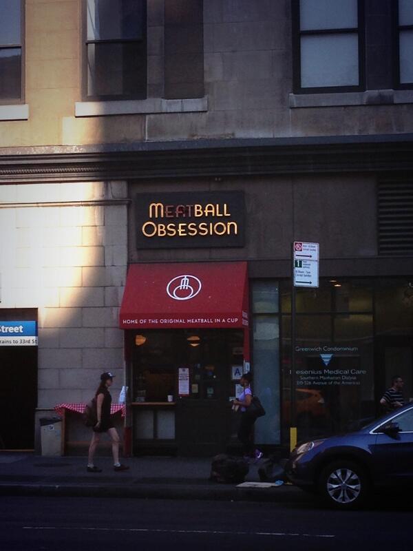 laurahymes's tweet photo. so boston college followed me to new york #meatballobsession http://t.co/3tRu631eSS