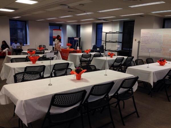 leslieborrell's tweet image. Prep is underway for our women&apos;s coder dinner #amplifywomencoders #codemontage