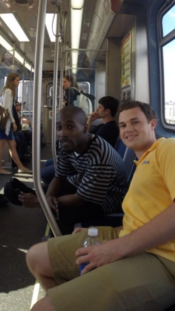 deltaforce2014's tweet photo. Striking up conversations with random strangers to work on recruitment #ignitethecharge http://t.co/YLz6bPDGmZ
