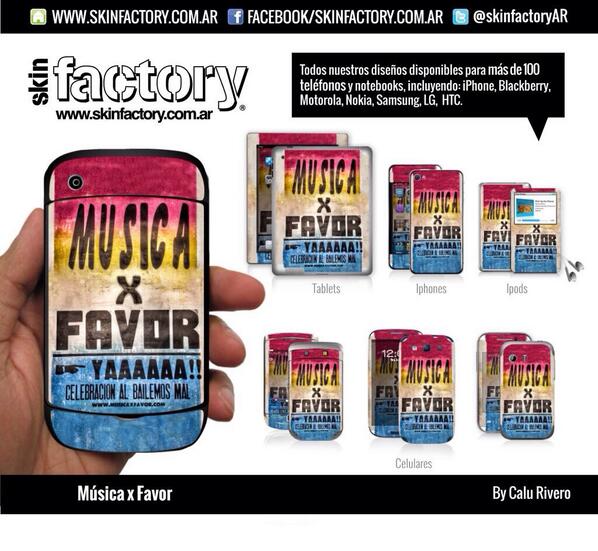 nuevo skin <a href="/musicaxfavorYA/">musicaxfavor</a> para <a href="/skinfactoryAR/">Skin Factory</a> !!! envíos para todo el país 🙌🙌🙌