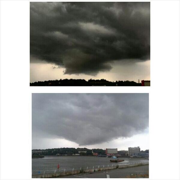 t_foreman's tweet photo. @StormChaseUK got a couple of pics of a funnel cloud starting to form over medway kent earlier! http://t.co/Ipa1JpIvTt