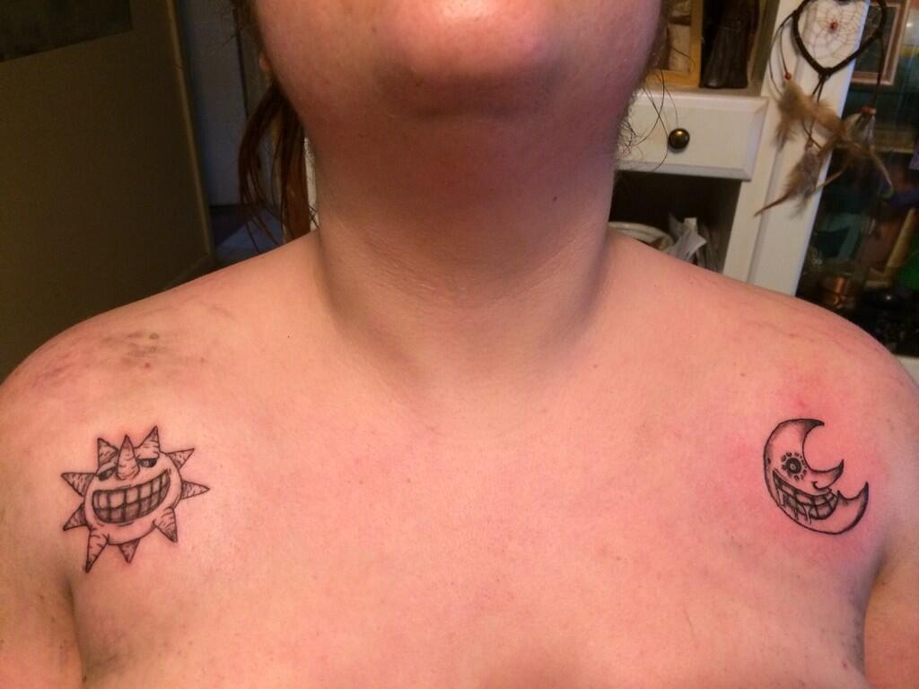 Soul Eater Sun And Moon Tattoo scott bailey on Twitter: "#souleater #sun #moon #tattoo #independent #tellmewhatyouthink http://t.co/84d0lFdiom" / Twitter
