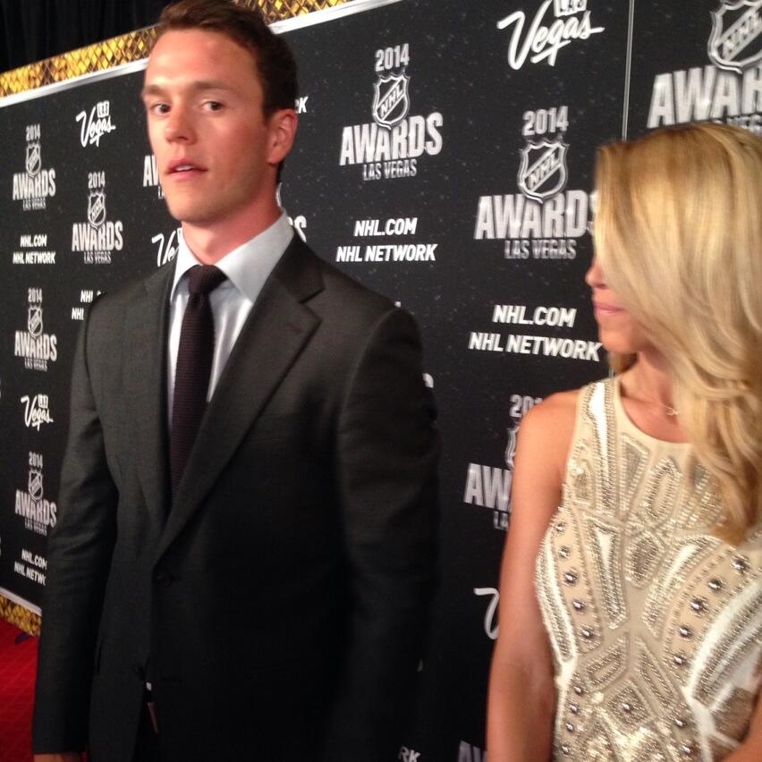 Chris Kuc on X: Jonathan Toews realizes some hard questions are about to  come his way on red carpet at NHL Awards. #Blackhawks   / X