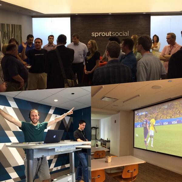 TechweekInc's tweet image. We had a blast touring the offices of @SproutSocial @contextmediainc &amp;amp; @vibes, thanks to @CBRE! #TechweekCHI