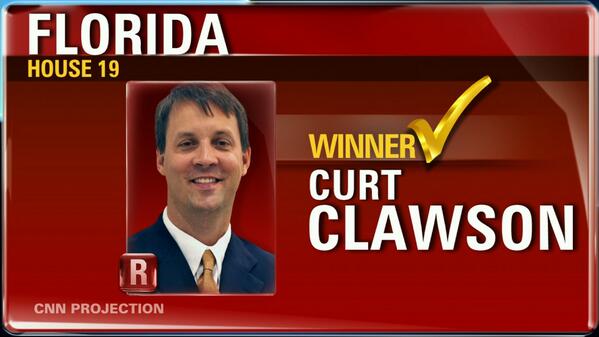 Tea Party wins again! Curt Clawson crushes Democrat April Freeman in #FL19 special election (Trey Radel's seat)