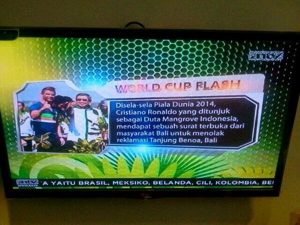 <a href="/JRX_SID/">JRX</a> <a href="/forbali13/">Bali Tolak Reklamasi</a> <a href="/walhinasional/">WALHI</a> Akhirnya berita #CR7FOOLED jg di tayangkn di TV jdi smw masyarakt tw sypa itu SBY